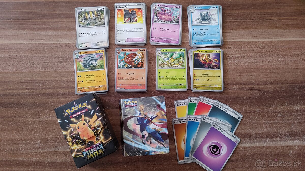 Predám original Pokemon karty + album, krabička