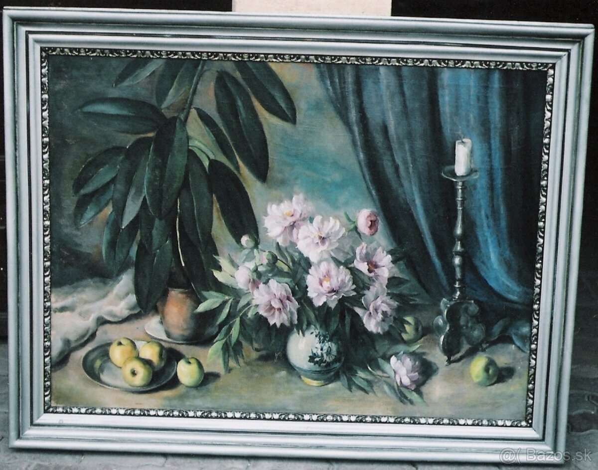Starožitné obrazy s motívom zátišia