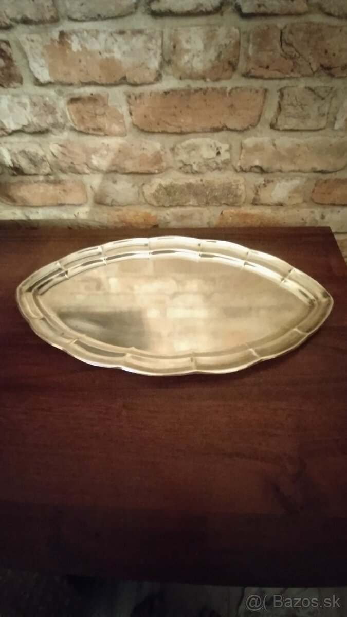 Postriebrená tacka-Alpacca Sandrik