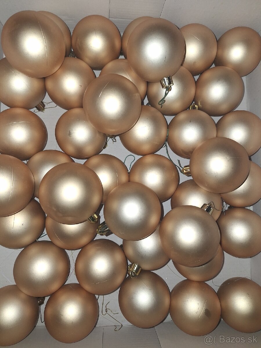 Plastové vianočné gule 40ks