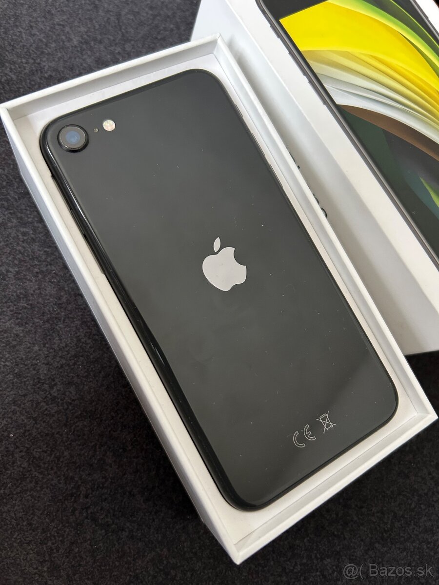 iPhone SE 2020 64GB black - 100% batéria