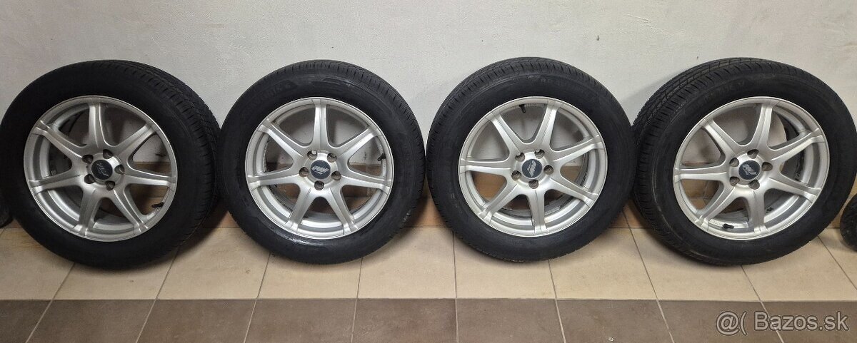 Predám 16" ALU disky zn. PLW + BARUM BRAVURIS 6