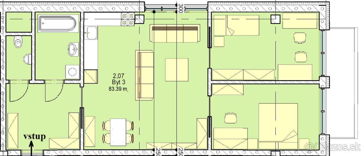 PREDPREDAJ 7 moderných 2,3 izbových bytov Šurany.
