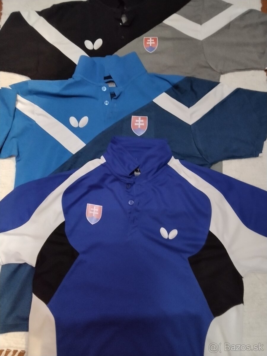 Predám tričká na stolný tenis zn.Butterfly veľkosť L