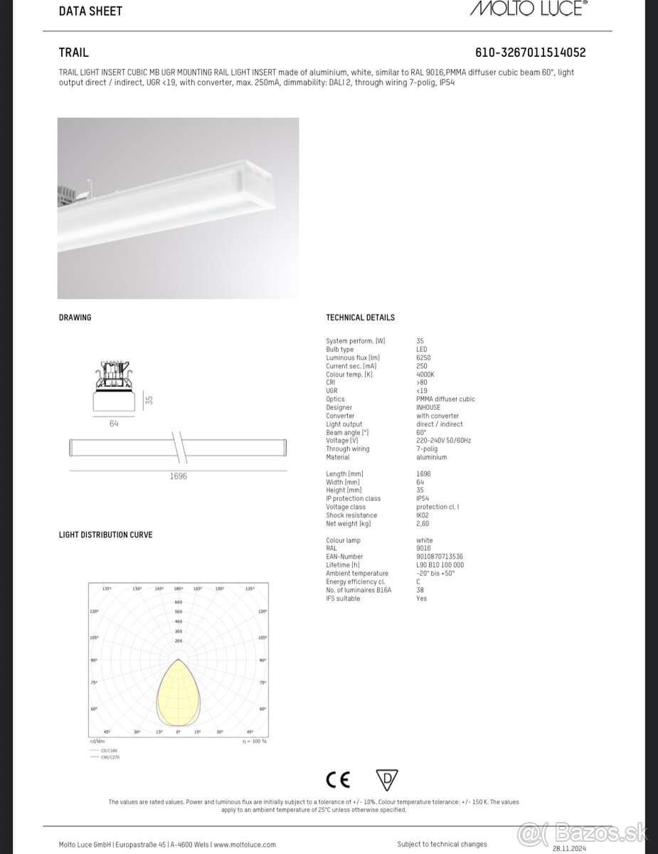 LED svetlo Molto Luce