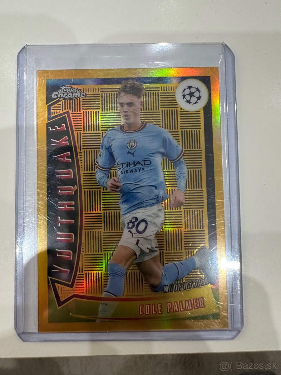 TOPPS CHROME FUTBALOVÉ KARTY LIMITOVANÉ KARTIČKY