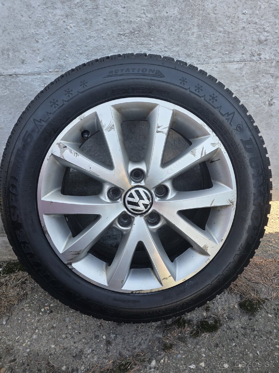 Hliníkové disky VW vr. zimne pneu 5X112, 6,5JX16 ET50.