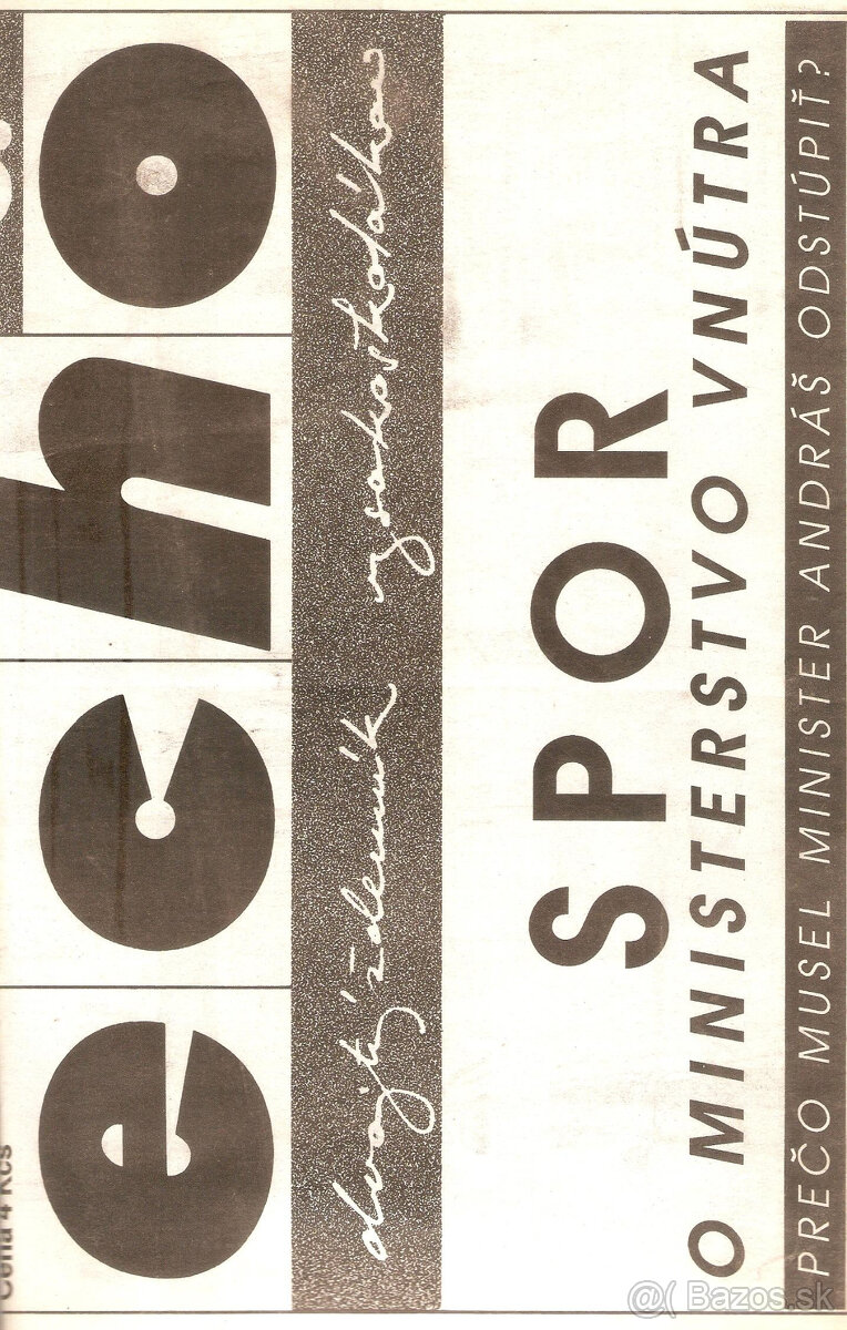 Kúpim časopis Echo (roky 1990 až 1991)