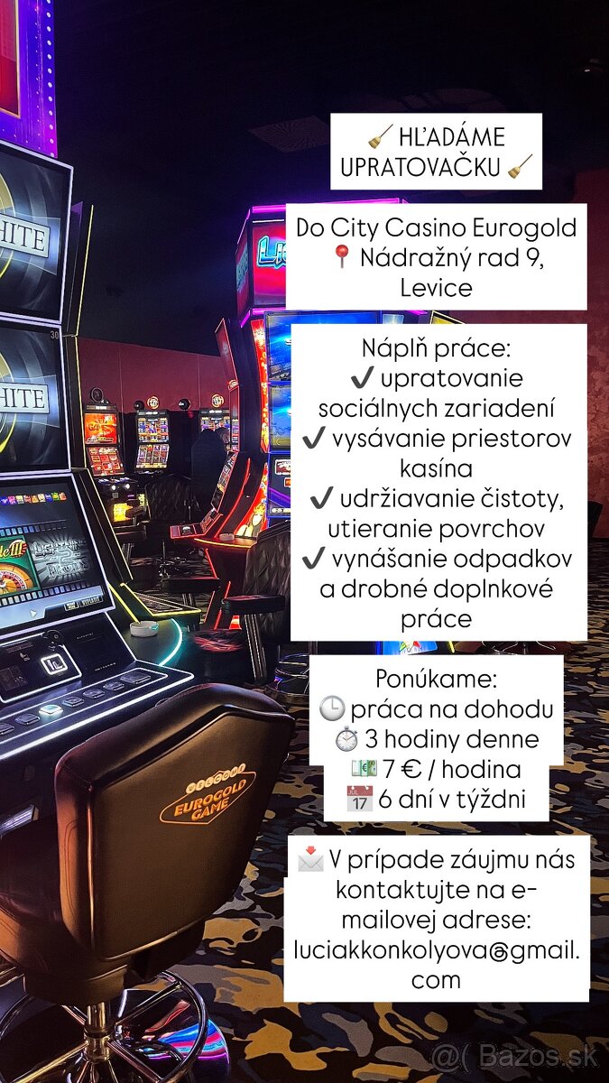 Hladáme upratovačku