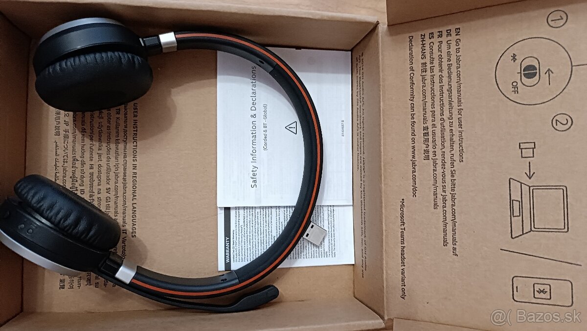 Sluchadla jabra evolve 65