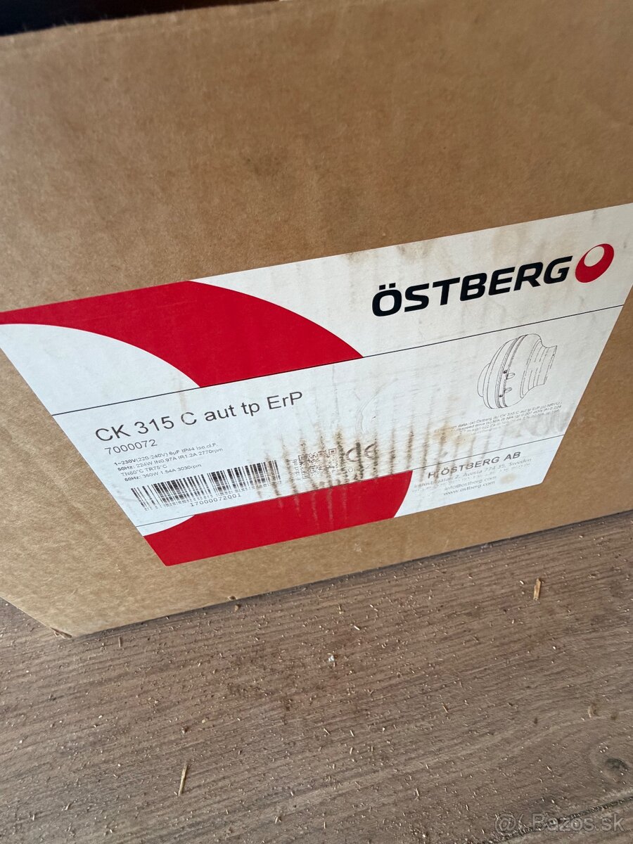 Potrubný ventilátor Östberg CK 250 B1