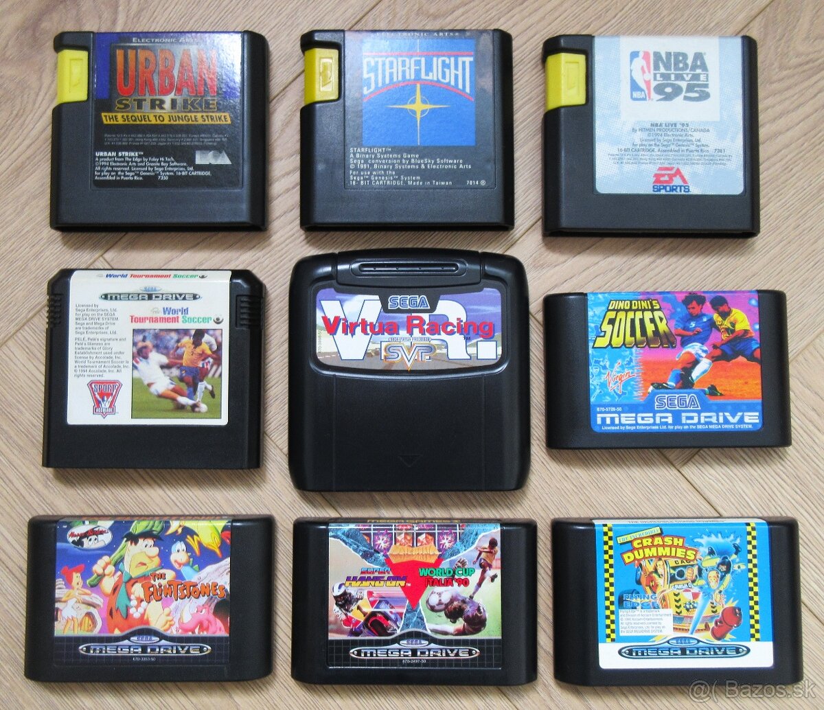 staré originálne hry na Sega Mega Drive I/II