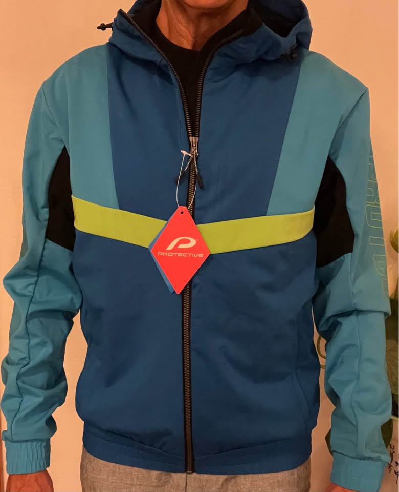 Pánska softshell bunda s kapucou Protective P-Distant Sky -