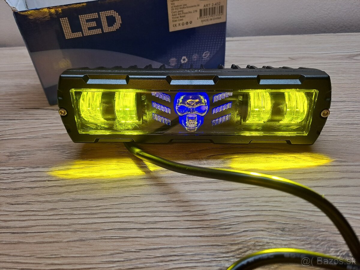 LED Prídavne pracovné svetla LEBKA - 2 KUSY