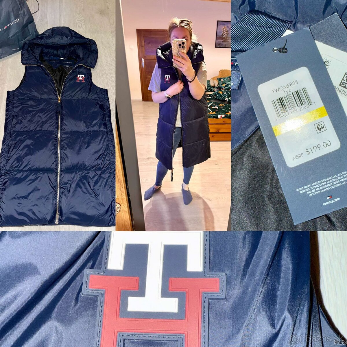 tommy hilfiger novucka original luxusna bunda-vesta