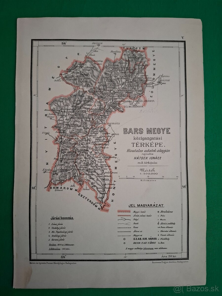 Mapa Bars Župa