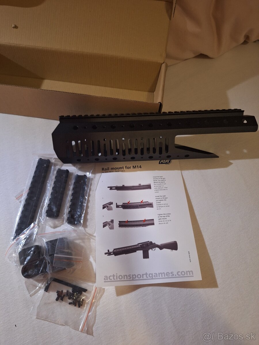 Rail mount m14 asg airsoft
