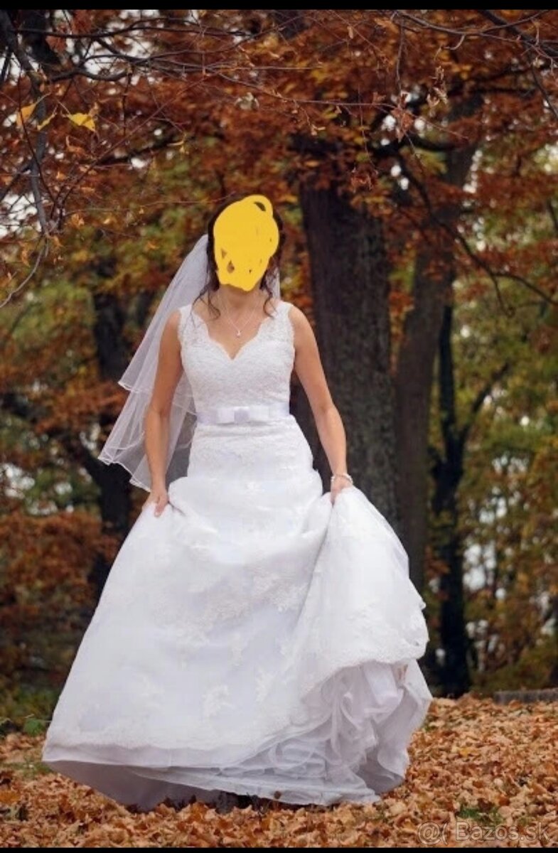 Čipkované svadobné šaty značky pronovias
