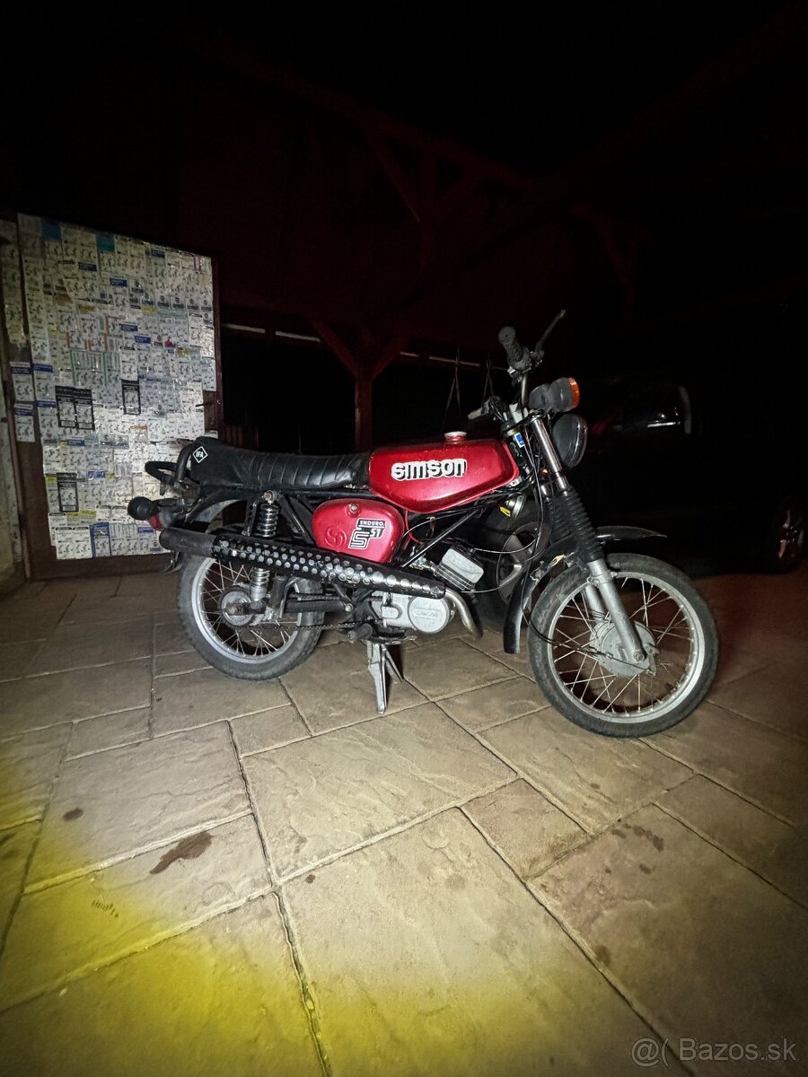 Simson s51 enduro s tp a EČV