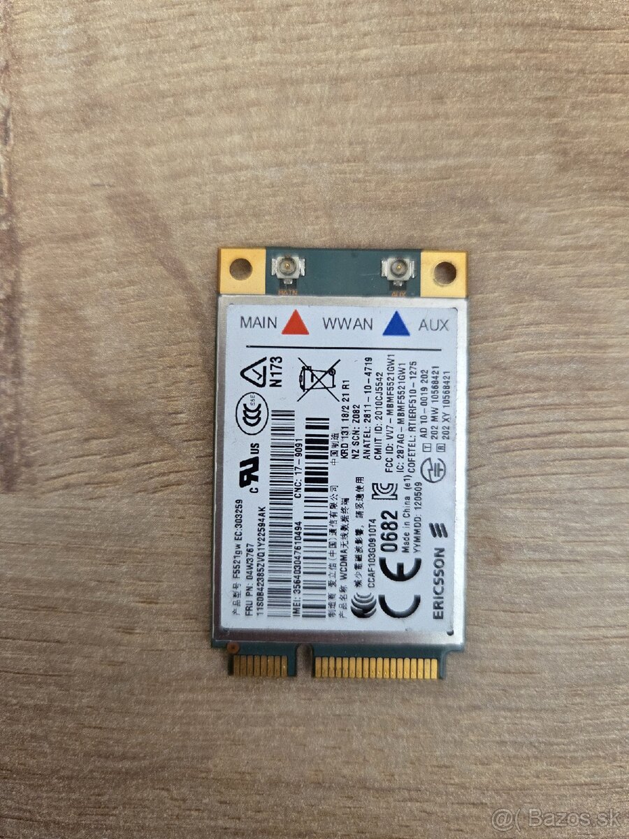 3G WWAN Ericsson F5521gw