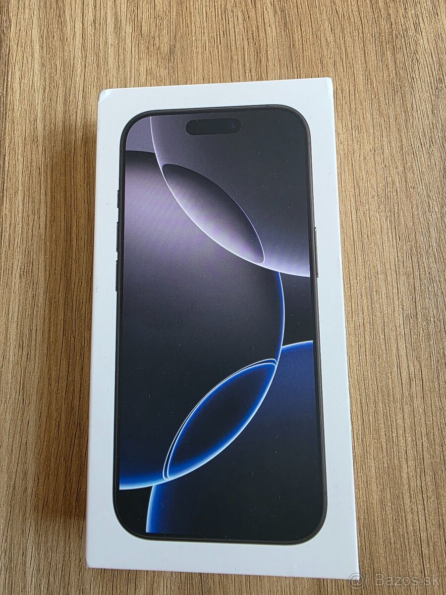 Iphone 16 pro 256gb black Titanium nový zabalený