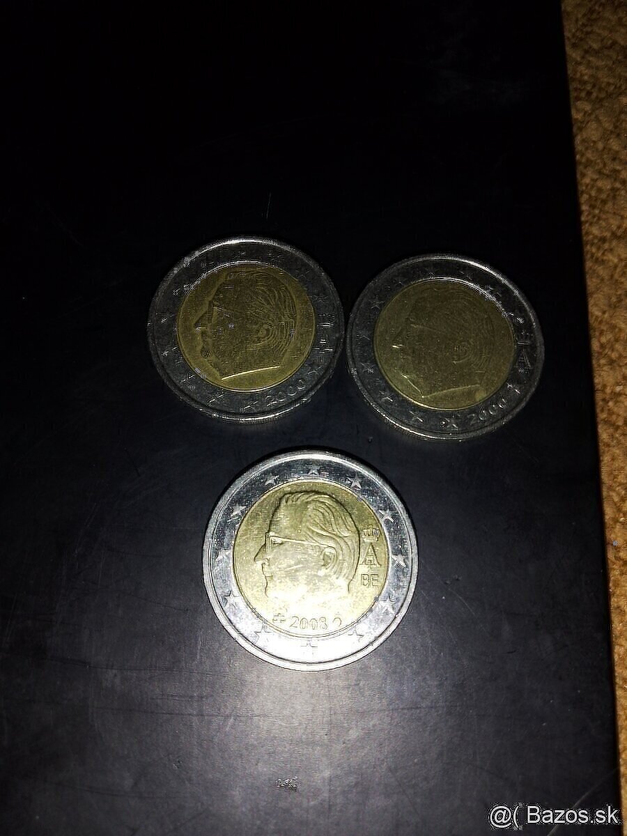 Predám 2eurove mince r.2000.2008