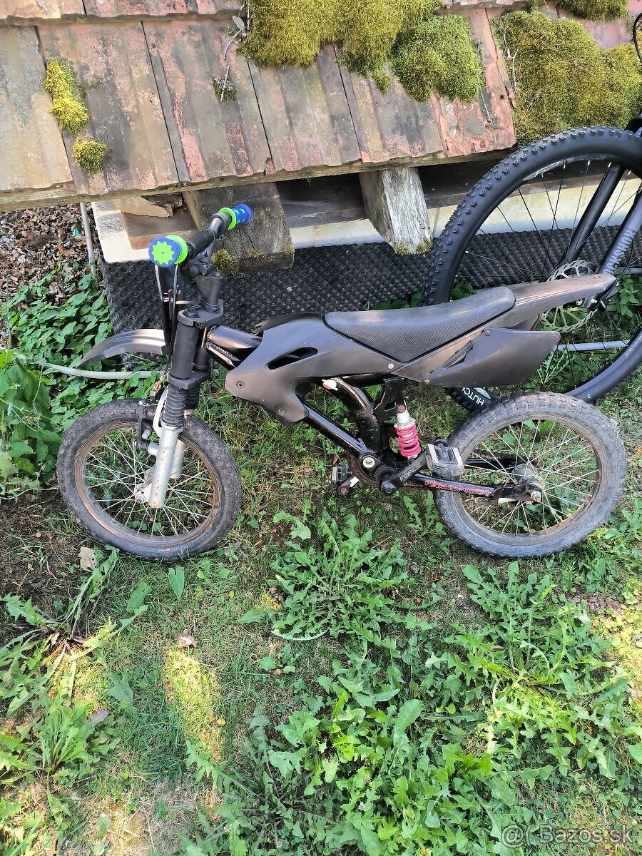 Detský horský bicykel 20 ako motorka
