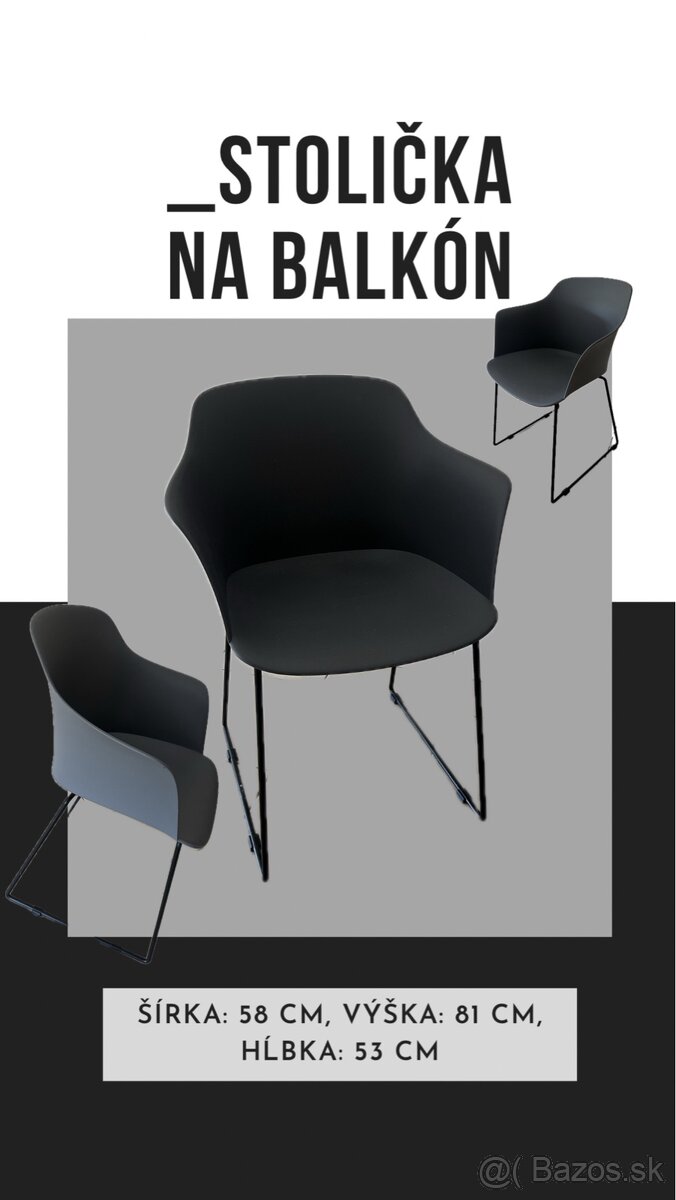 Stolička na balkón/ terasu