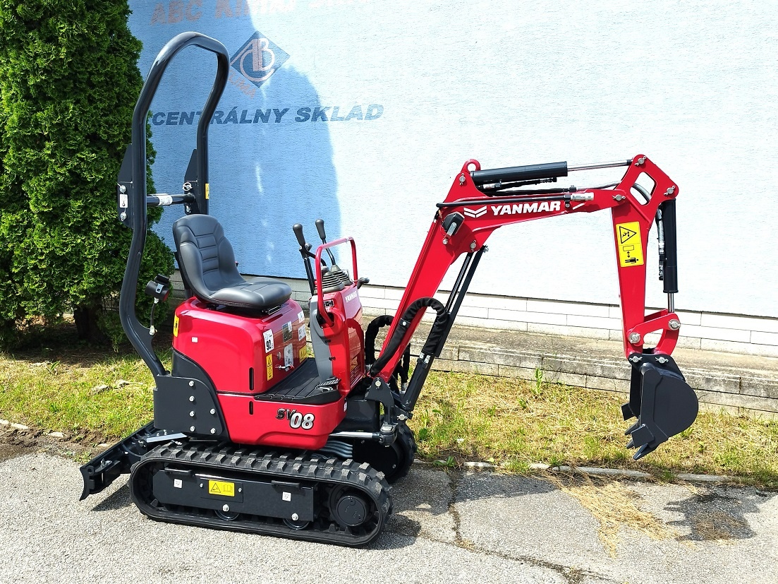 Japonský minibager Yanmar SV08, minirypadlo (960kg) záruka