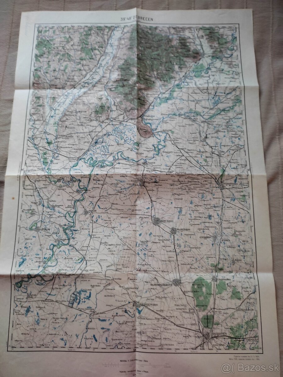 Stara mapa originál z I. ČSR - Debrecen