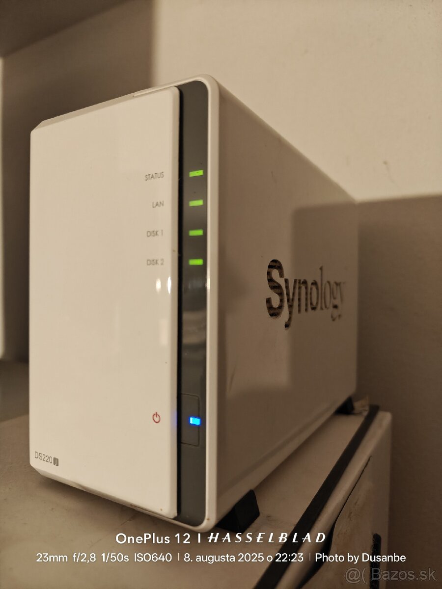 Synology DS220j + 2× 8TB Seagate IronWolf – TOP stav