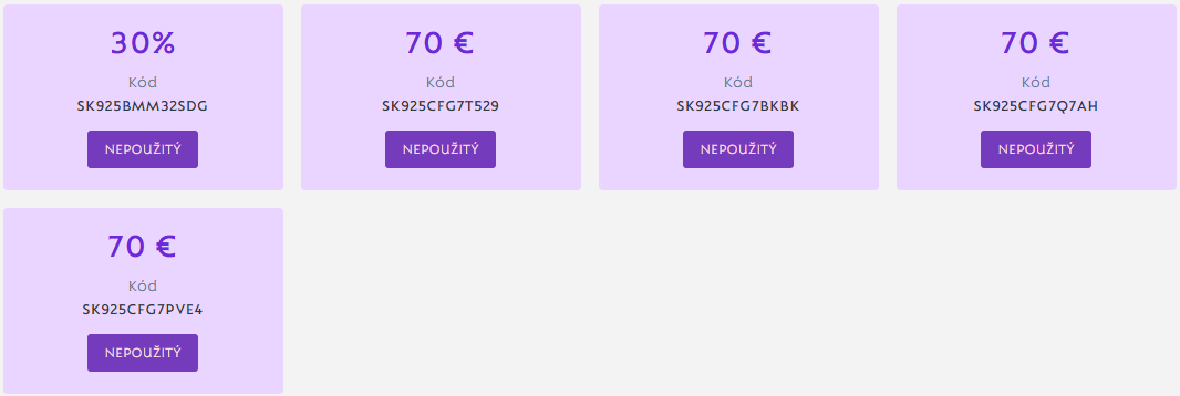 Darčekové poukážky Dajana Rodriguez platné do 15.11.2025