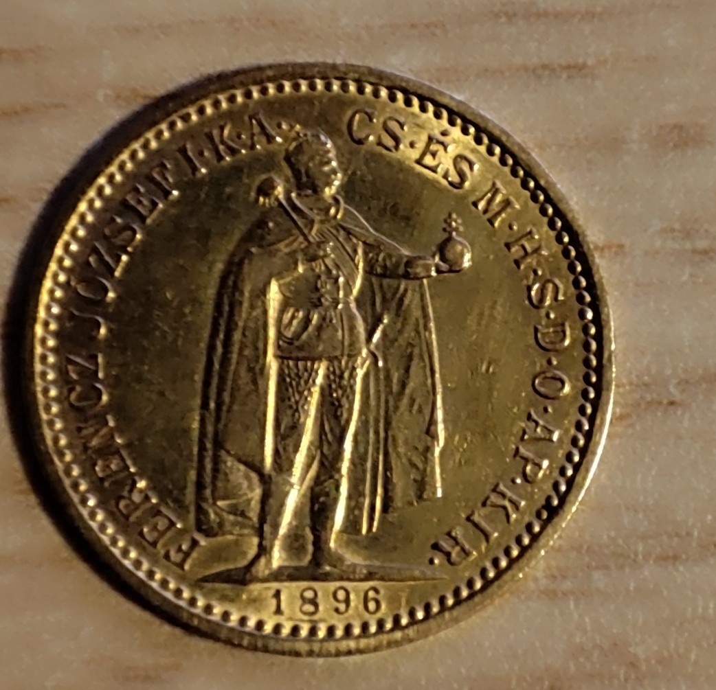 Predám veľmi vzácnu uhorskú ražbu 10k FJI 1896