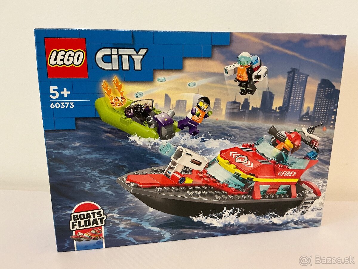 LEGO City 60373 Hasičská záchranná loď a čln