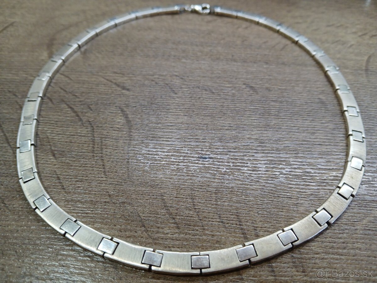 Masívny strieborný náhrdelník