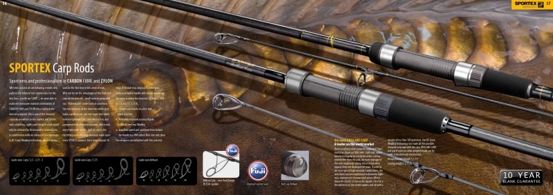 Predam 2 pruty Sportex Brillant Carp 12ft 2.75lb