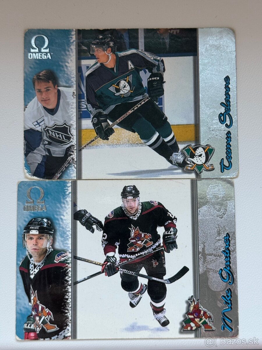 Hokejové kartičky OMEGA 1998