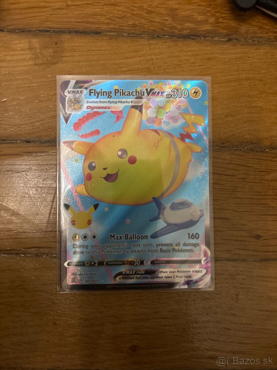 Pokémon karta-flying pikachu