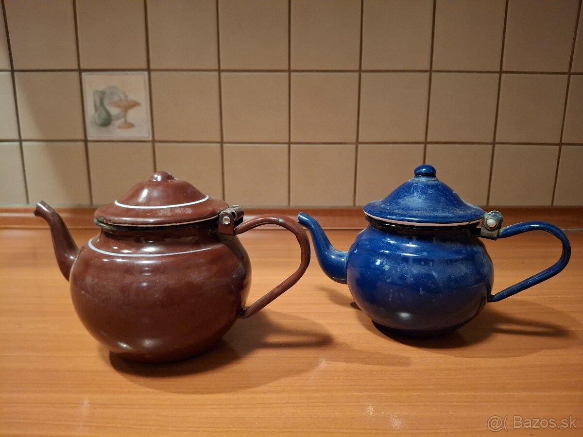 Retro smaltove kanvice