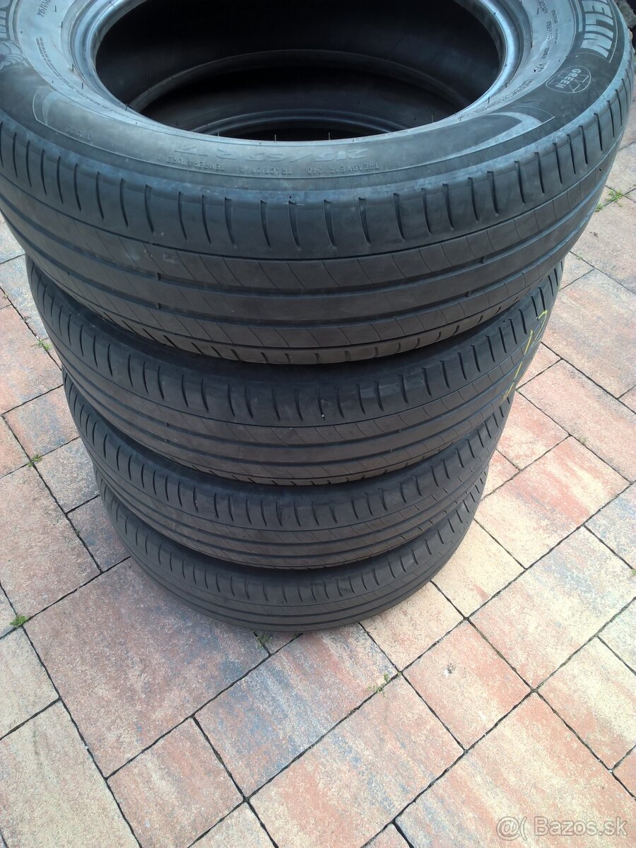 4 ks LETNÉ 215/65 R17 99V MICHELIN cca 5 mm LEN 19,99 €/kus