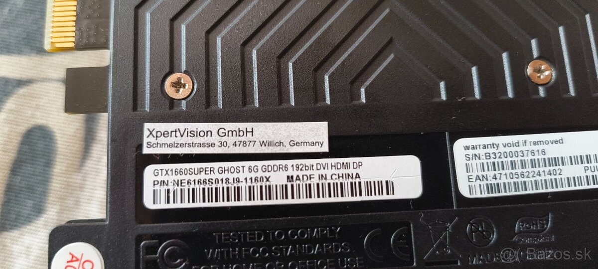 Predam gtx 1660 super ghost 6gb