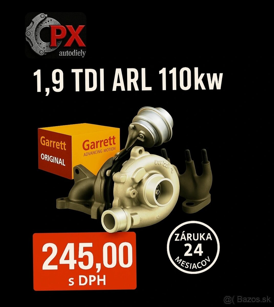 Turbo GARRETT 1.9 TDi / ARL - 110kw