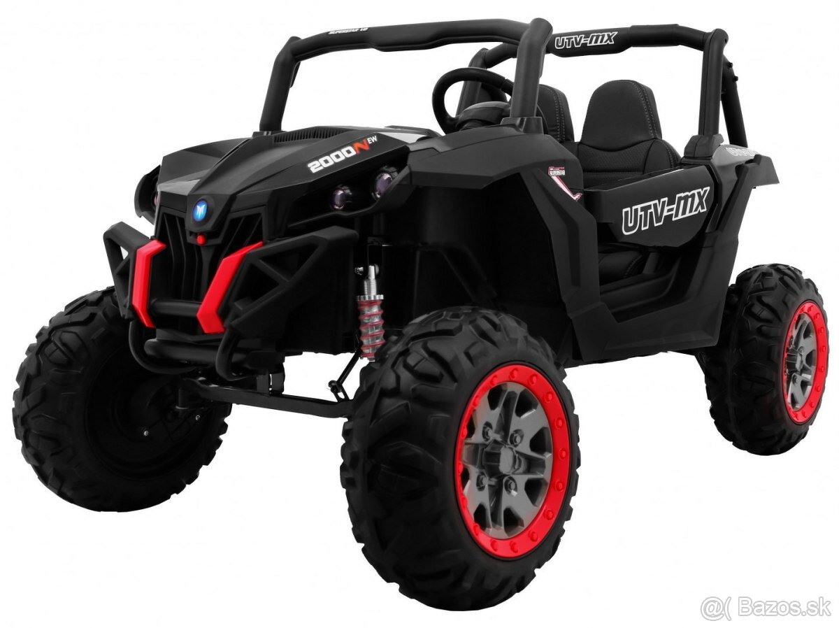 Elektrická bugina 4x4 BUGGY SUPERSTAR, čierna farba , MP3