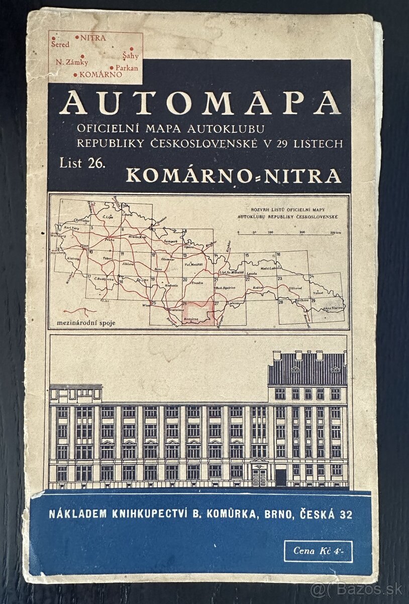 Automapa KN NT Autoklubu Republiky Československej 1928