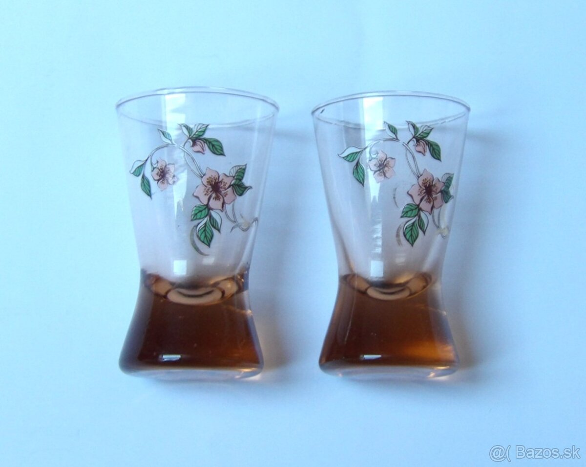 Sklenka na likér - panák - 2 ks