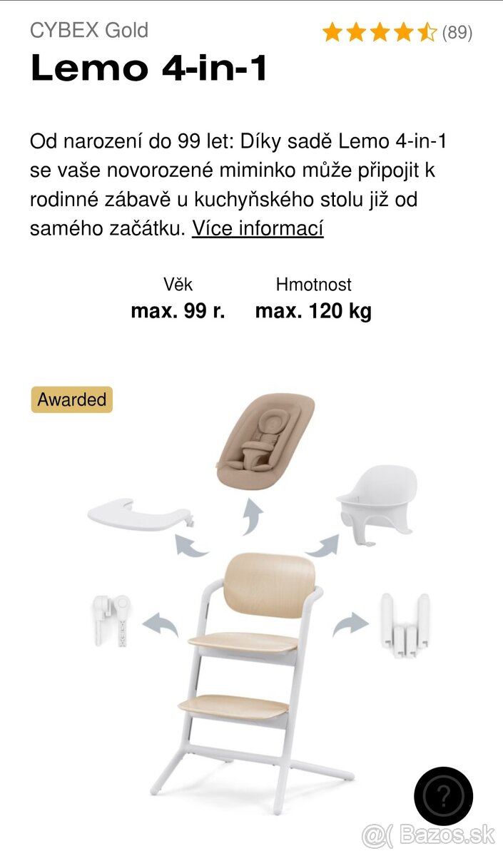 CYBEX Lemo 4-in-1 s vložkou