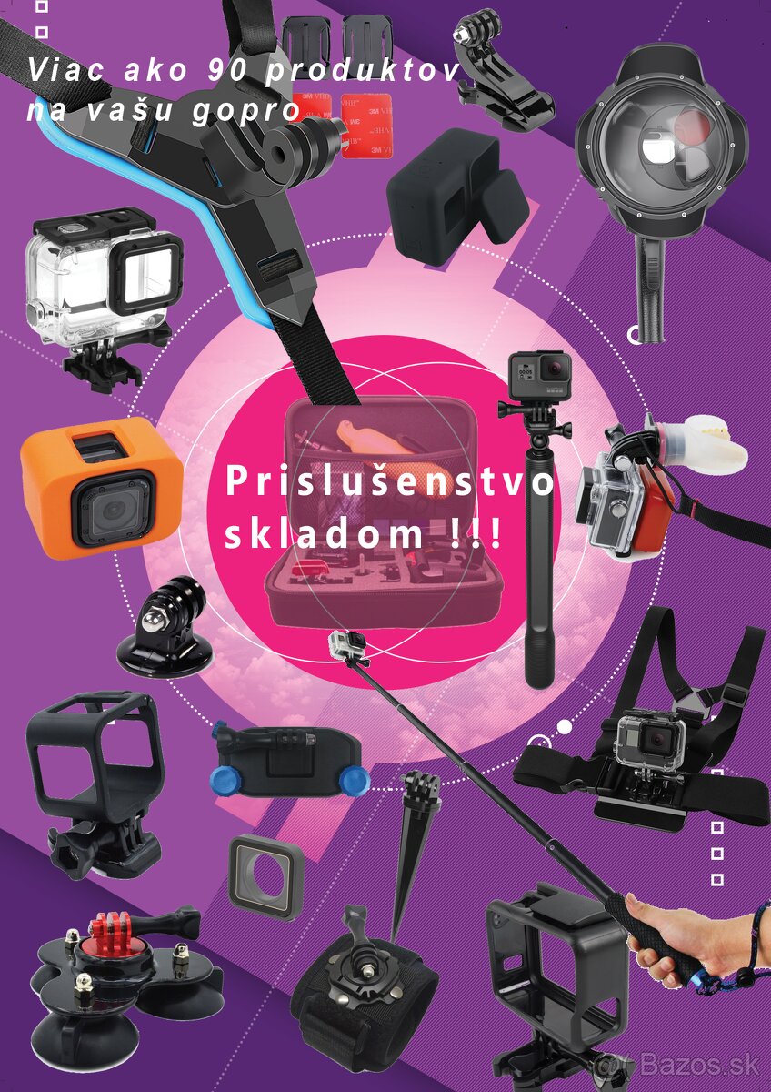 Likvidácia zásob Prislusenstvo Gopro 2 3 4 5 6 7 8 9 10