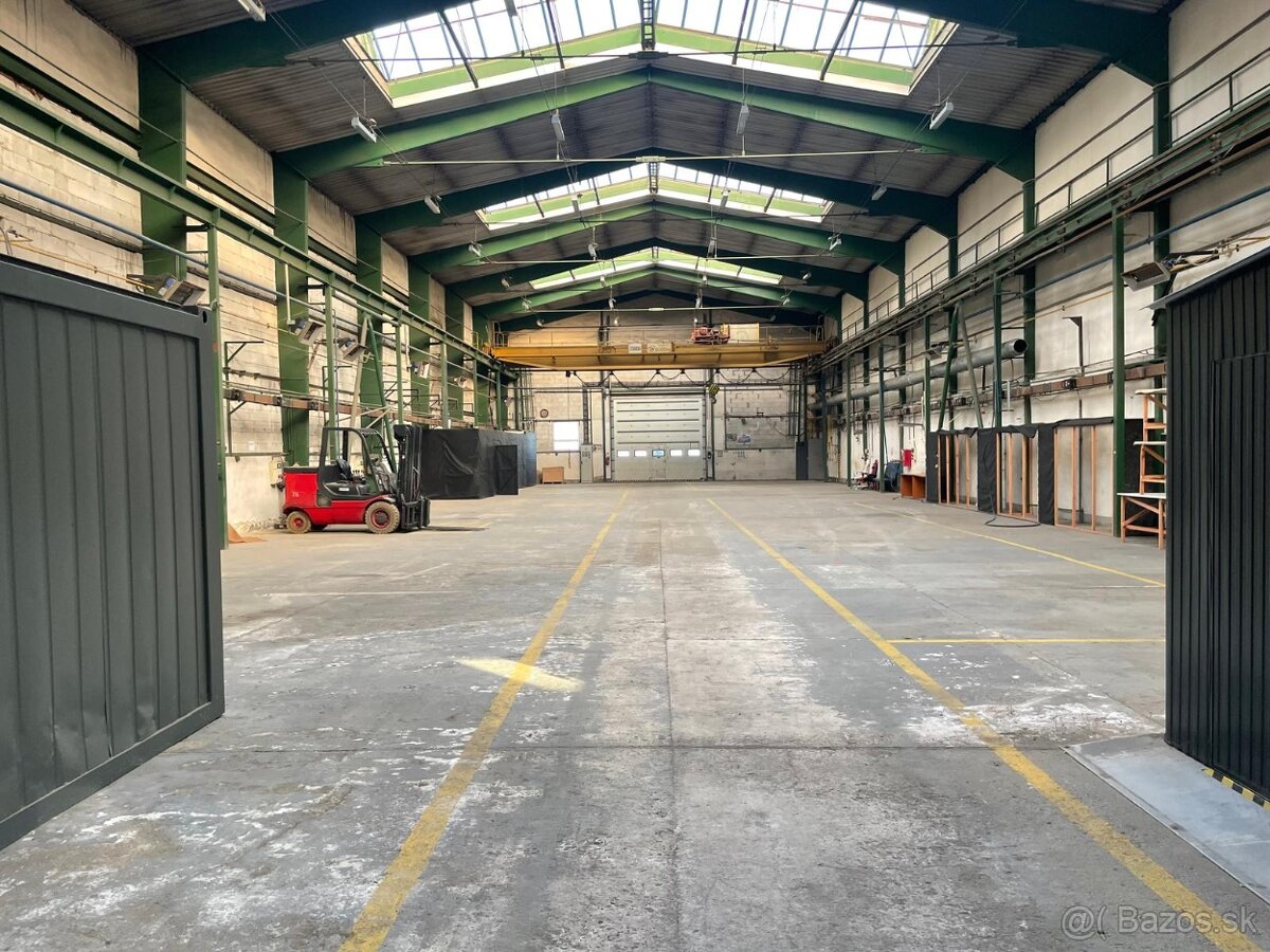 Výrobná hala na prenájom 1000m2