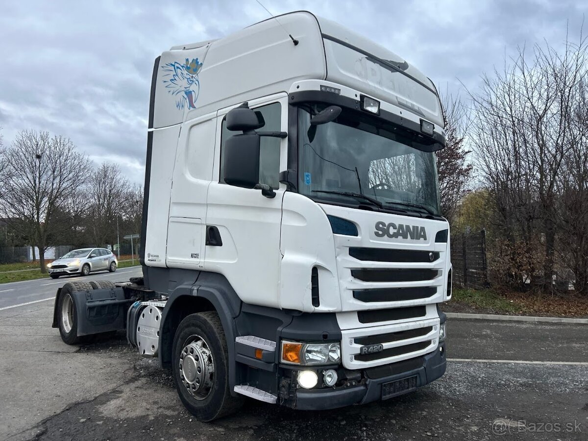 TAHAČ SCANIA R 420 r.v.2012, EURO 5,LOWDECK,AUTOMAT,RETARDÉR