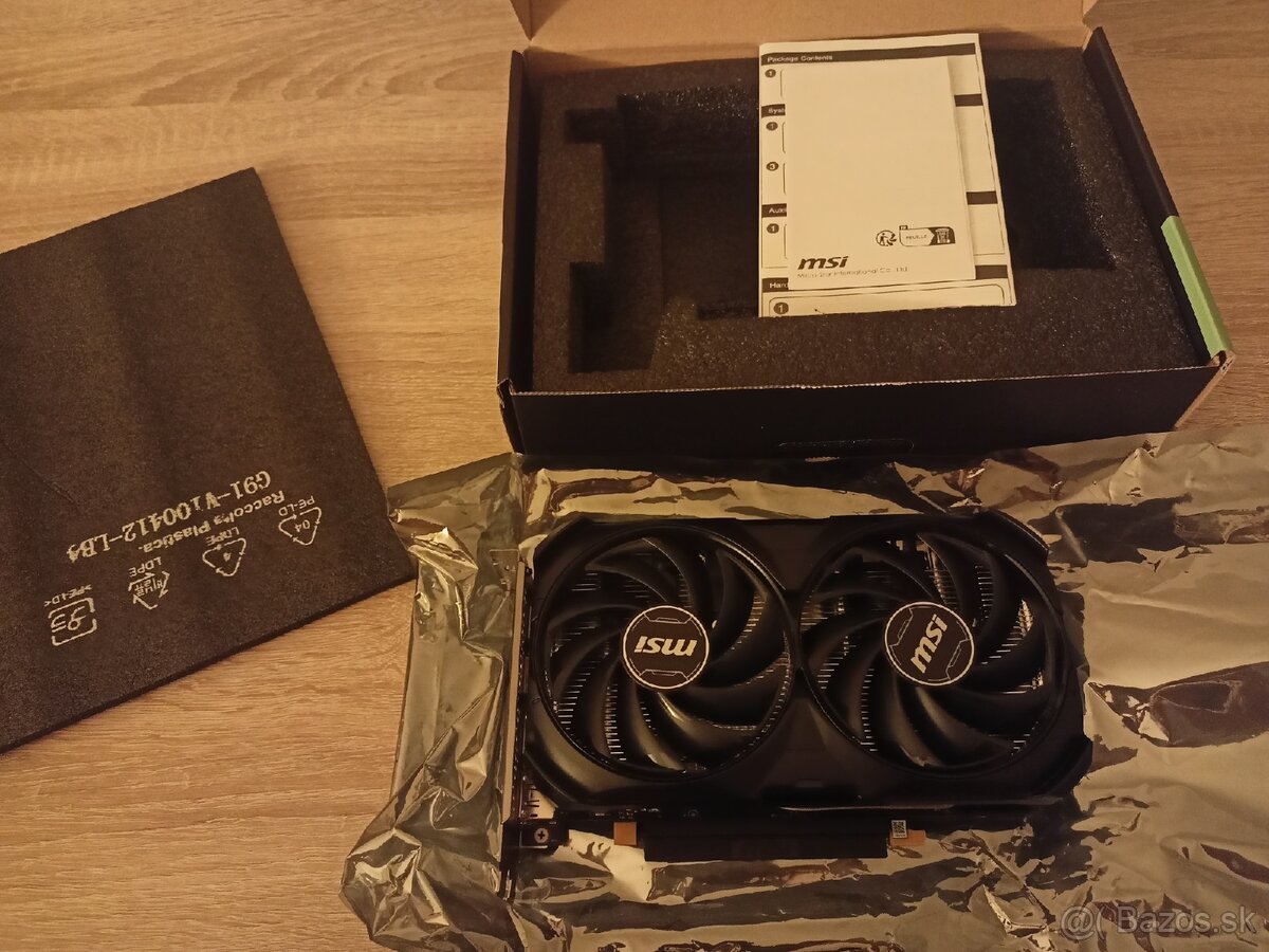 MSI Nvidia Rtx 4060, 2,5 roka záruka, grafická karta